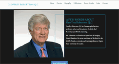 Desktop Screenshot of geoffreyrobertson.com