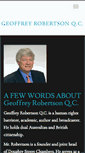 Mobile Screenshot of geoffreyrobertson.com